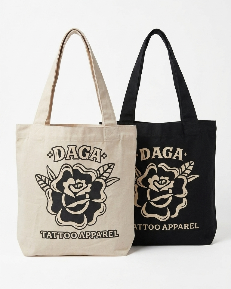 Totebag - Strong rose - Daga Tattoo Apparel