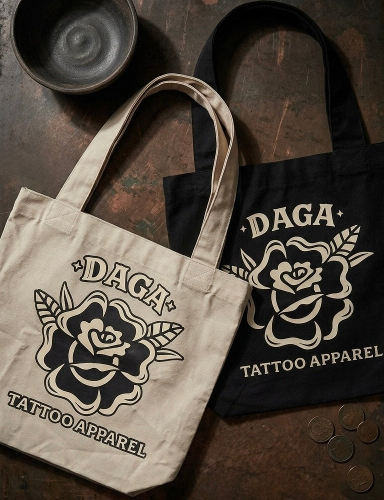 Totebag - Strong rose - Daga Tattoo Apparel
