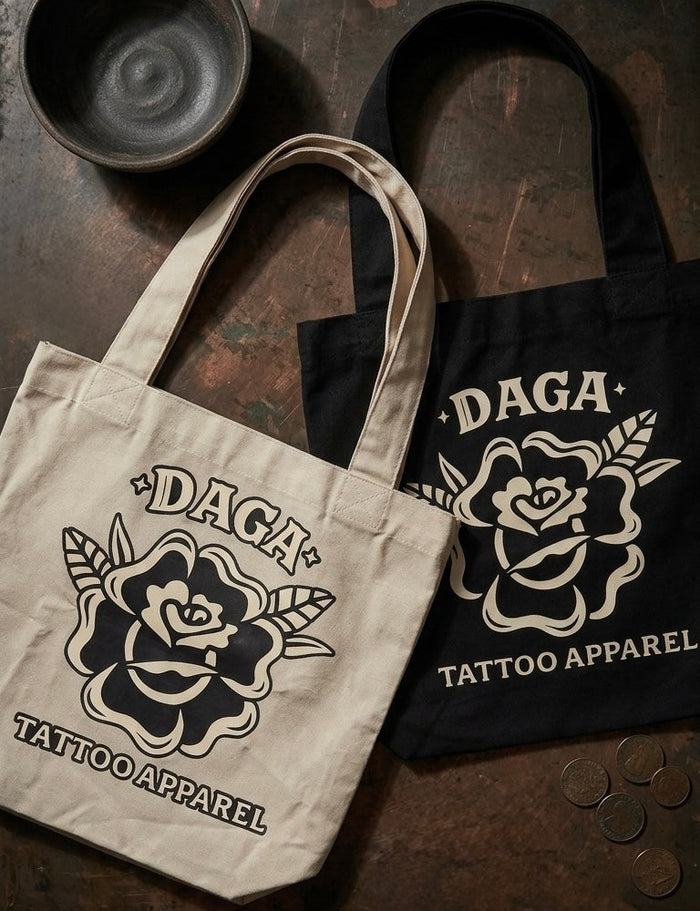 Totebag - Strong rose - Daga Tattoo Apparel
